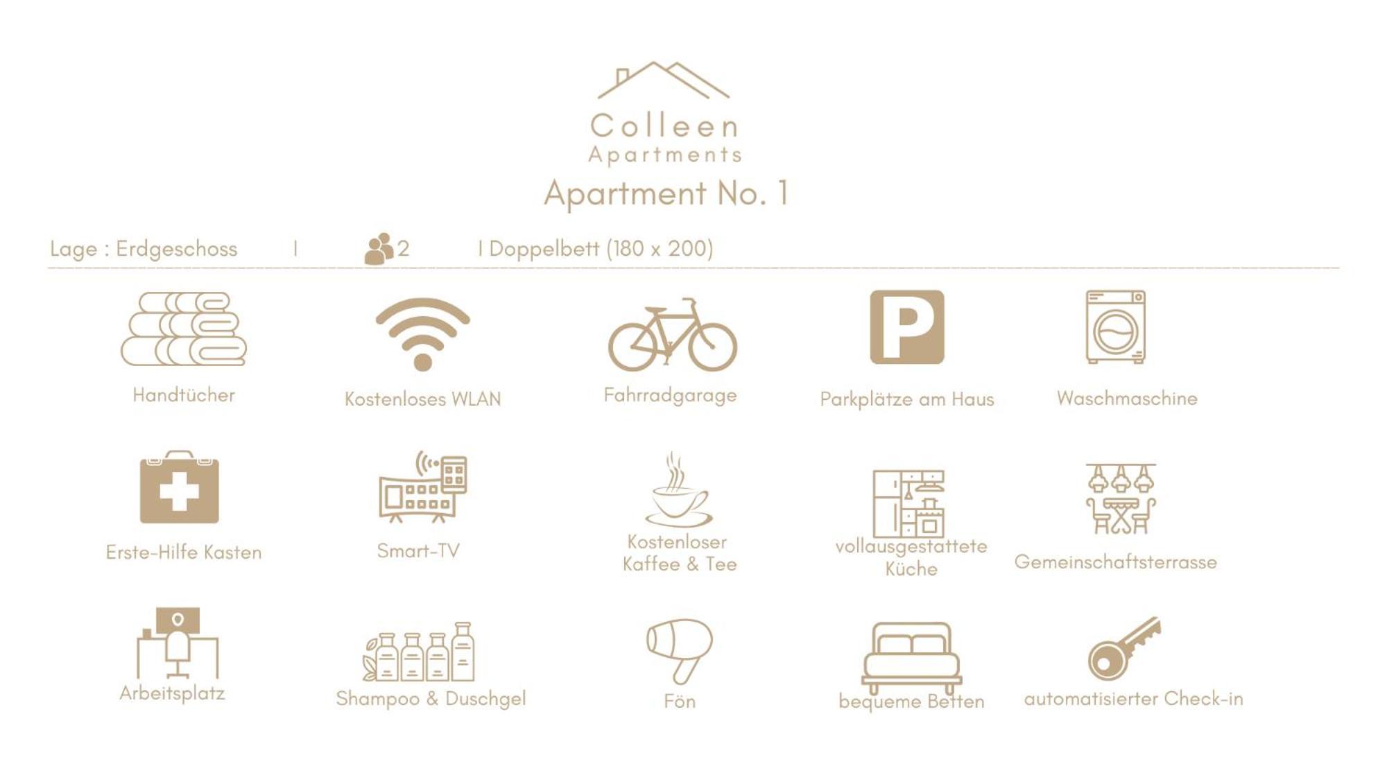 Colleen Apartments - Minden, Hermannstrasse Pokoj fotografie